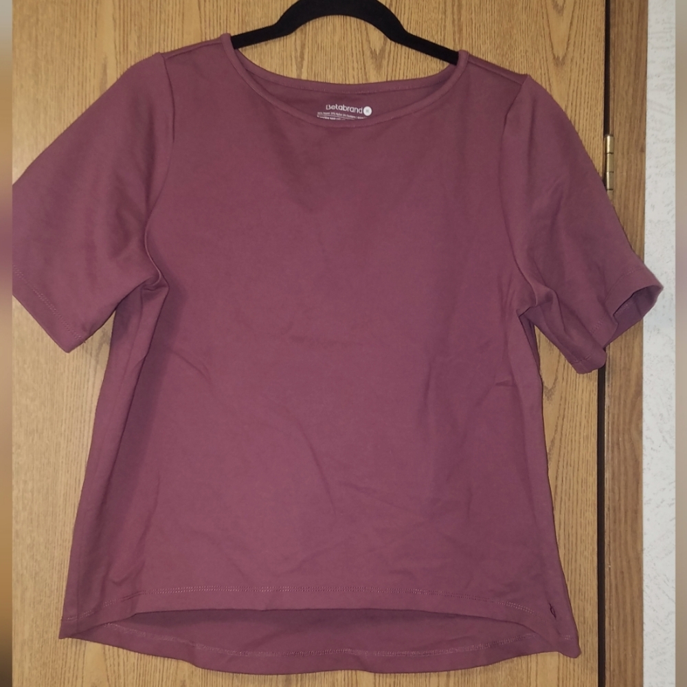 White Stag Short Sleeve Crewneck Top - Mauve